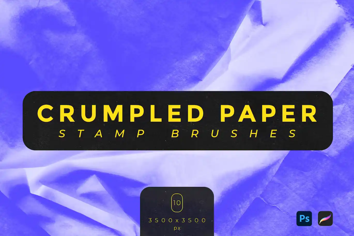 Crumpled Paper Stamp Brushes