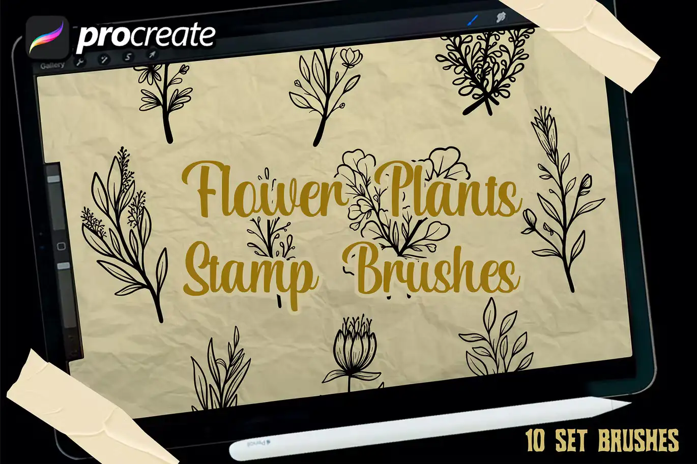 flower plants stamp brushes 1 flower plants stamp brushes (1) 69411