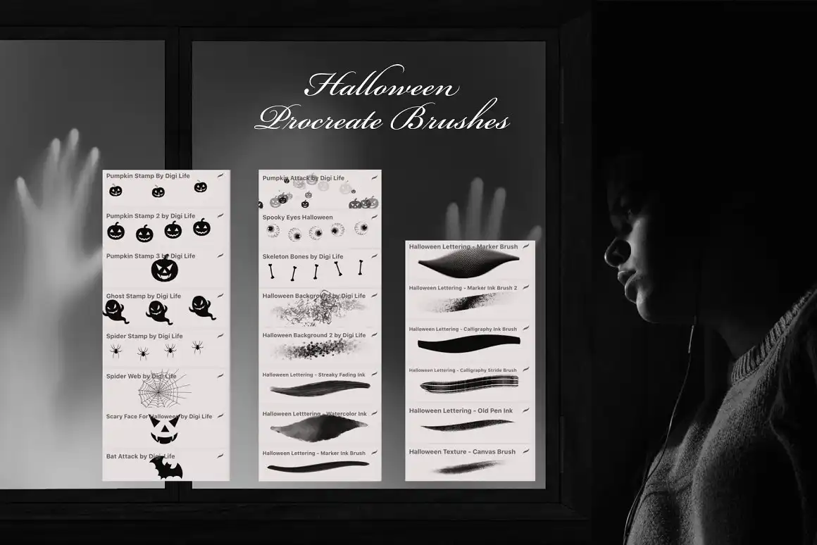Halloween Procreate Brushes 3 halloween procreate brushes (2) 69217