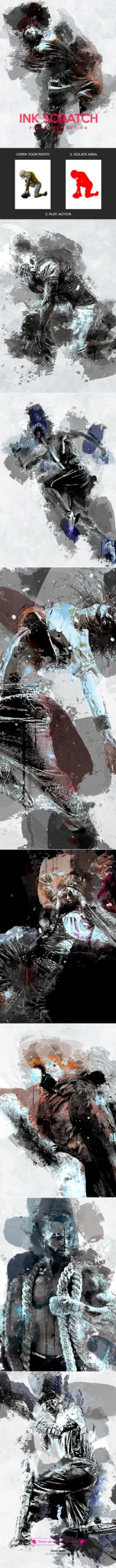 Ink Scratch - Photoshop Action