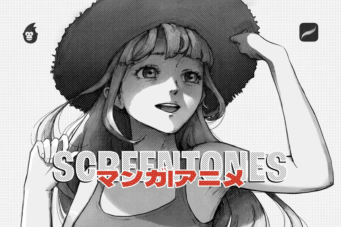 Manga Screentone Procreate Brushes 8 manga screentone procreate brushes (1) 72087