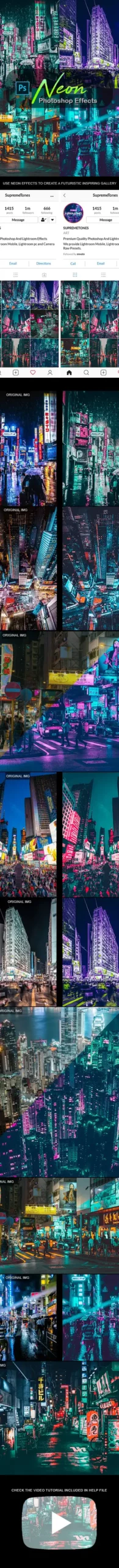 Neon Photoshop Effects