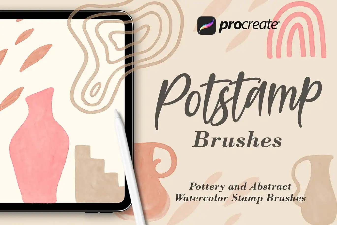 Potstamp - Procreate Brush 4 potstamp procreat brushes 71548