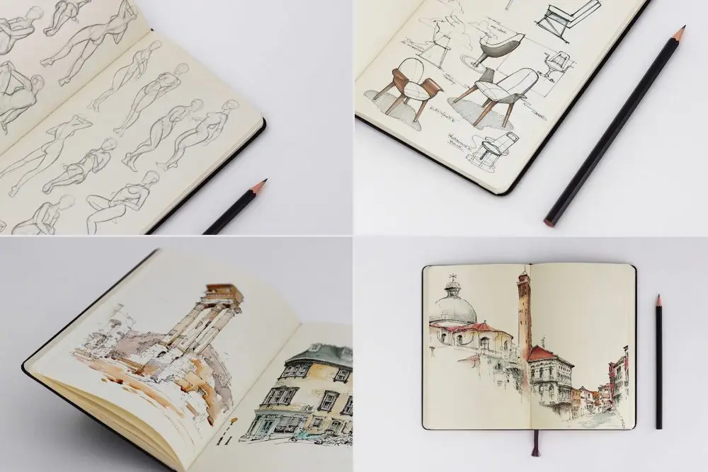 12 Sketchbook Mockups 3 sketchbook mockups by the template temple (12xpsd) (16) 68136