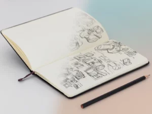 sketchbook mockups by the template temple (12xpsd) 68120