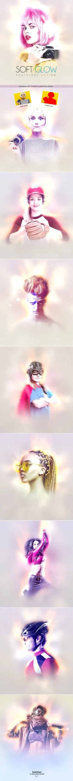 Soft Glow - Photoshop Action