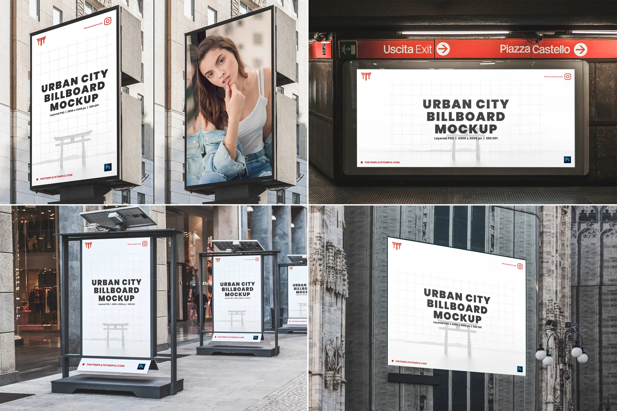 20 Urban City Billboard Mockups 4 urban city billboard mockups by the template temple (20xpsd) (4) 68142