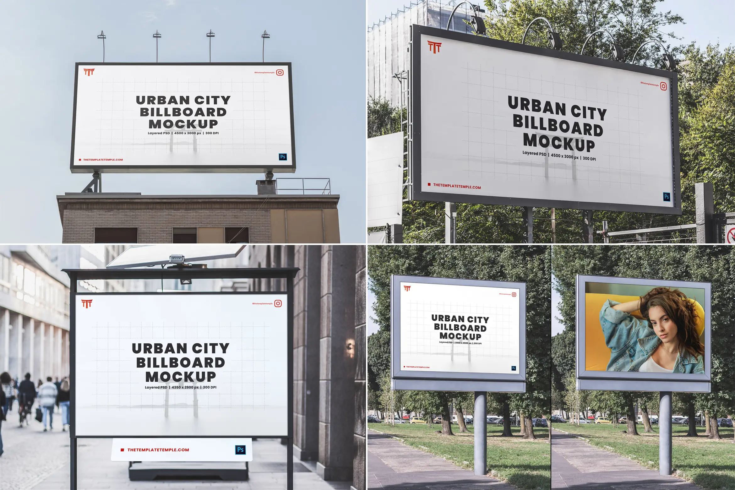 20 Urban City Billboard Mockups 3 urban city billboard mockups by the template temple (20xpsd) (5) 68143