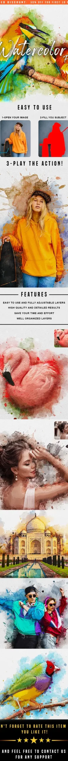 Watercolor Fx - Photoshop Action