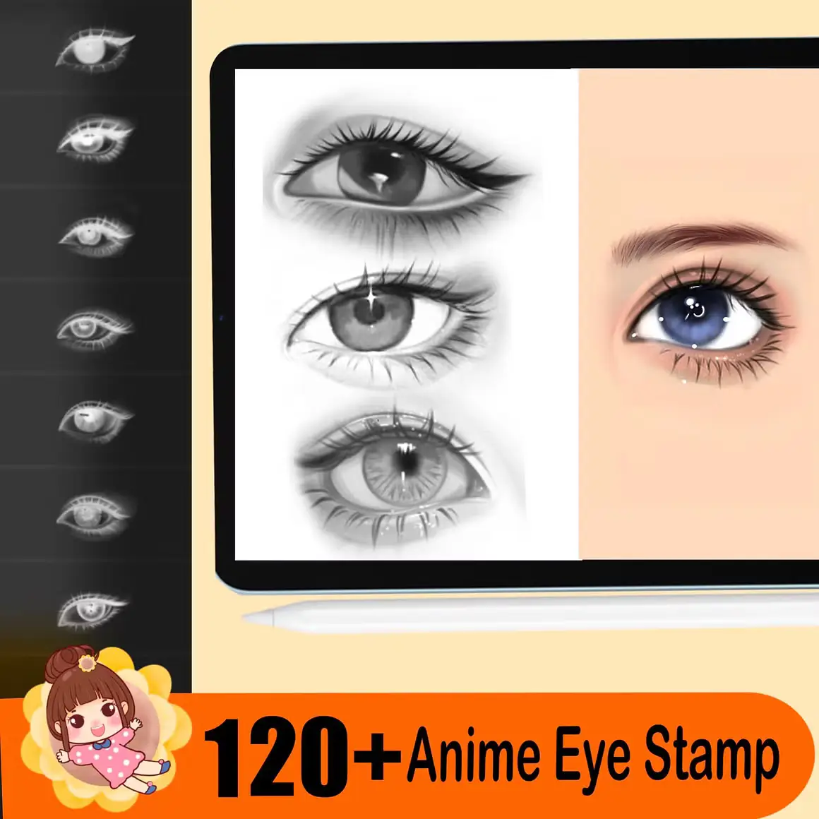 500 Anime Stamps Procreate Brush Set 4 500 anime stamps procreate brush set7 73533