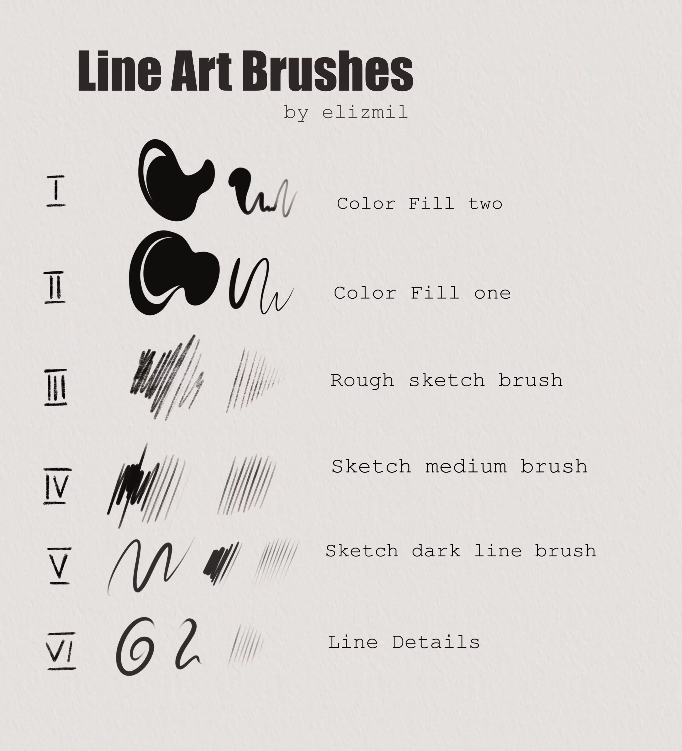 2 in 1 - Line Art Set and Add Rain Textures for PROCREATE 4 2 in 1 line art set and add rain textures for procreate3 78042