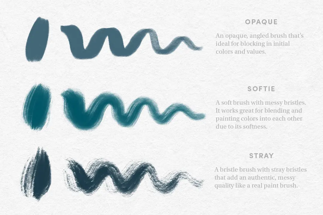 Gouache Set – Procreate Brushes 5 gouache set – procreate brushes (3) 78423