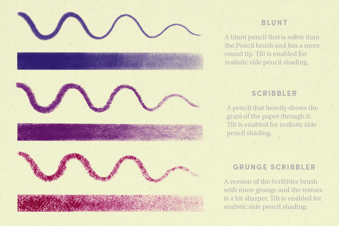 Pencil Pack Procreate Brushes Free Download