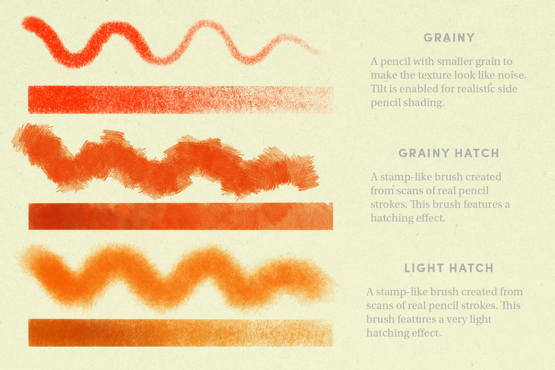 Pencil Pack – Procreate Brushes 5 pencil pack – procreate brushes (5) 78503