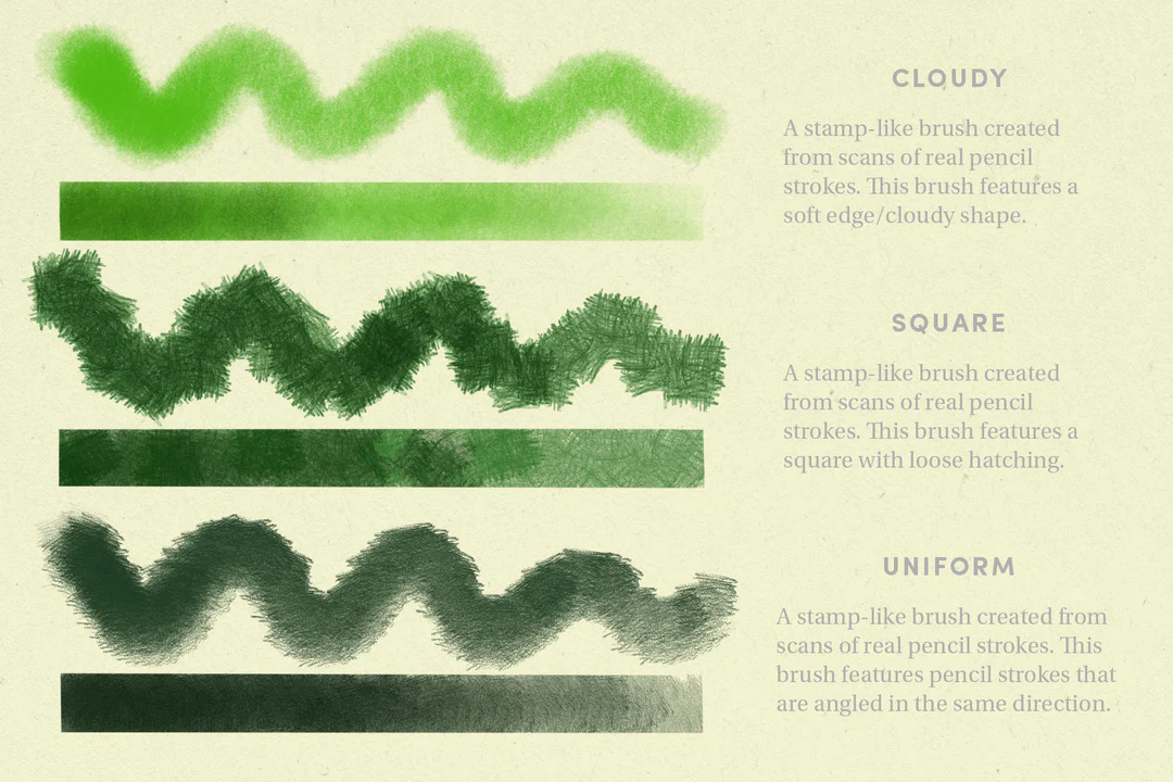 Pencil Pack – Procreate Brushes 6 pencil pack – procreate brushes (6) 78501