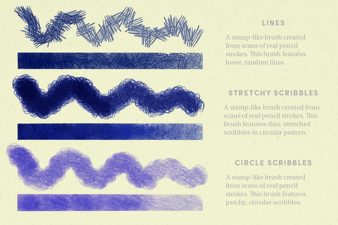 Pencil Pack – Procreate Brushes 7 pencil pack – procreate brushes (7) 78500