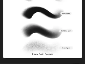 procreate file, 14 grain brushes, gradients & colors of artwork 'gifts' by fazdes (1) 78355
