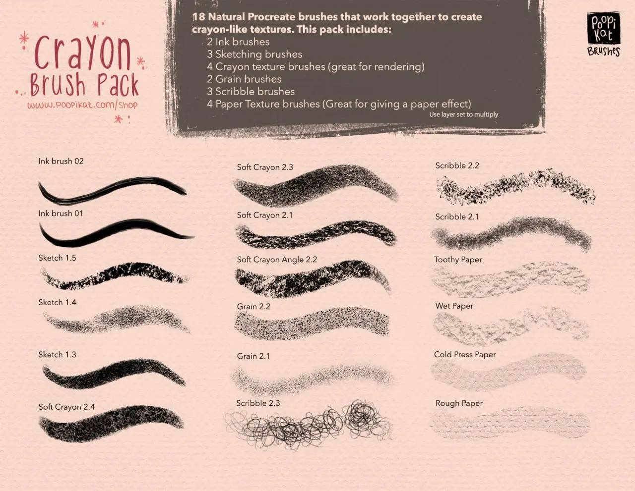 Crayon Brush Pack - 2021 7 crayon brush pack 2021 (1) 81234