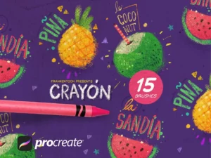 crayon procreate brush pack 78238