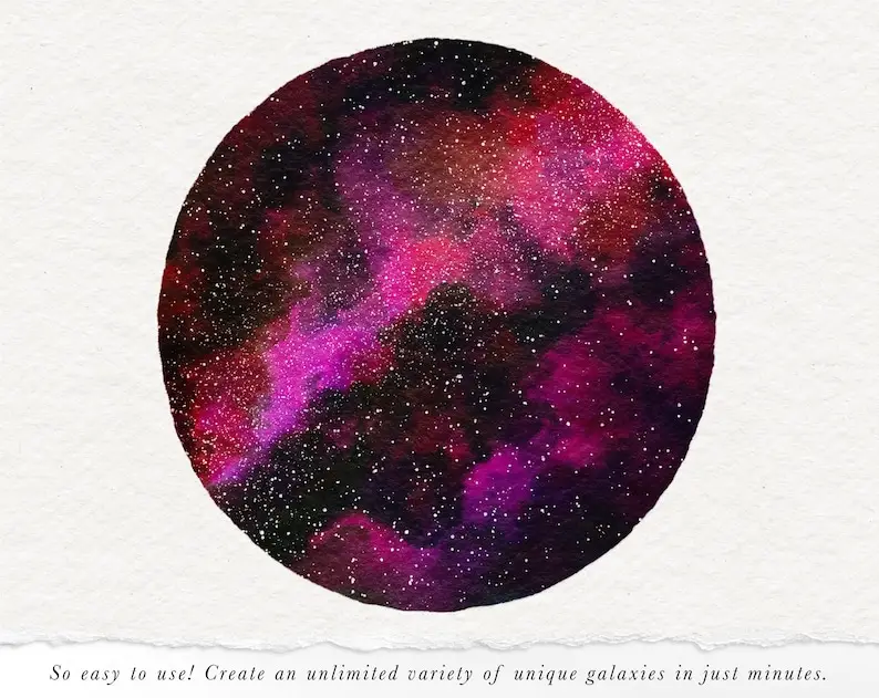 Galaxy Watercolor Painting kit for Procreate 10 galaxy watercolor painting kit for procreate04 77884