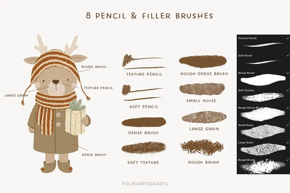Gift Brusbox - texture brushes and canvas for Procreate 4 gift brusbox texture brushes and canvas for procreate2 81182