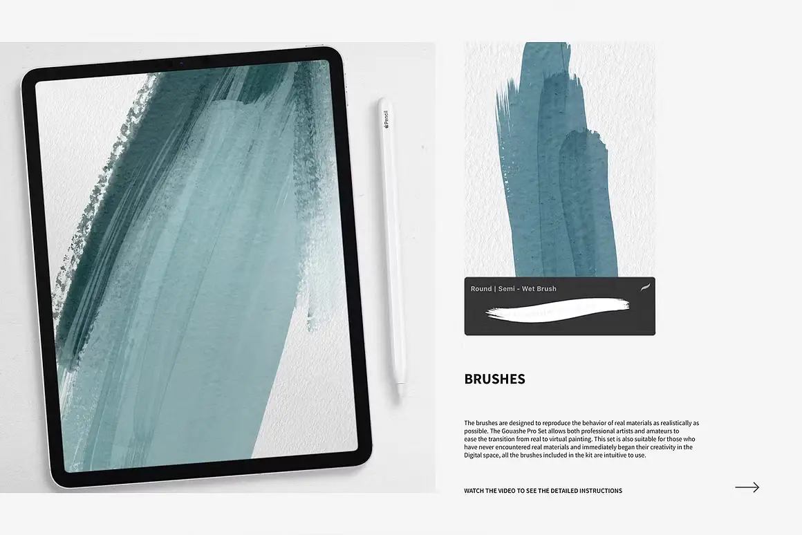 Gouache Pro Set for Procreate 6 gouache pro set for procreate5 79446