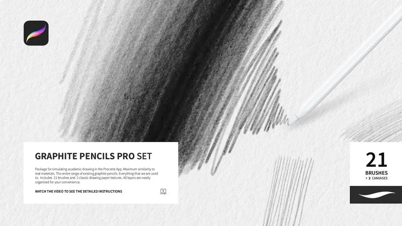 Graphite Pencils for Procreate