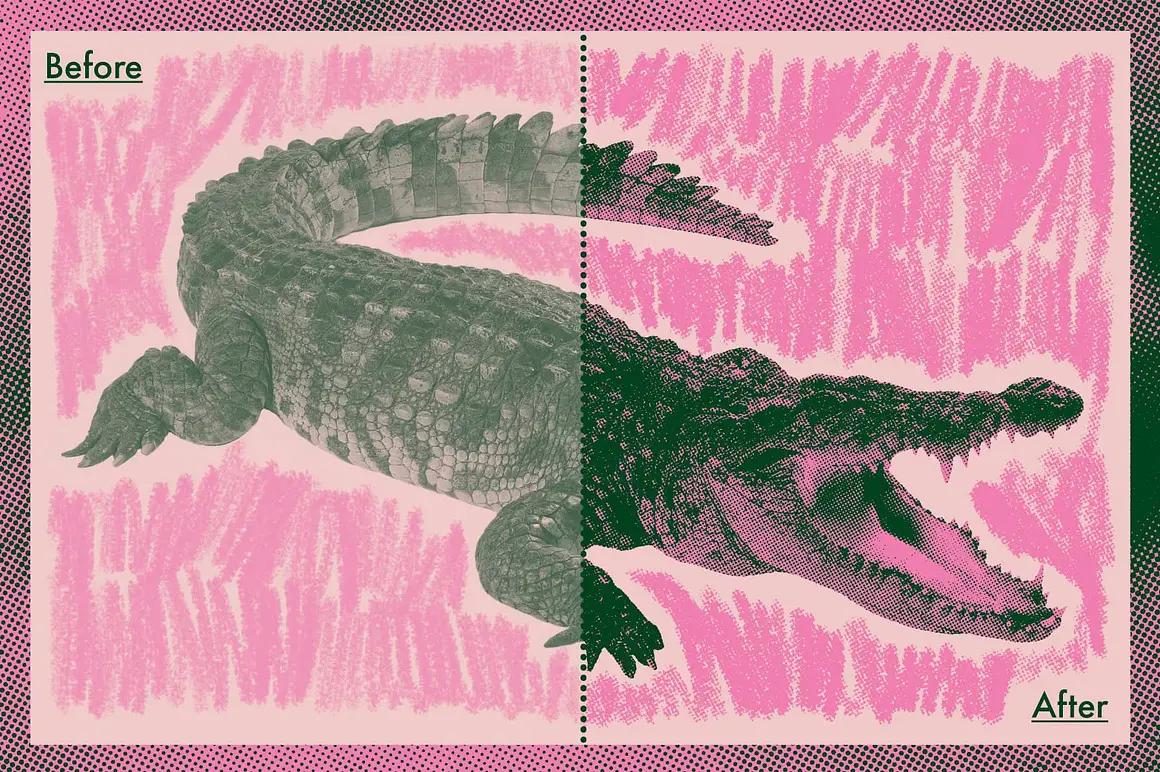 Halftone Zine Machine for Photoshop 10 halftone zine machine for photoshop03 77015