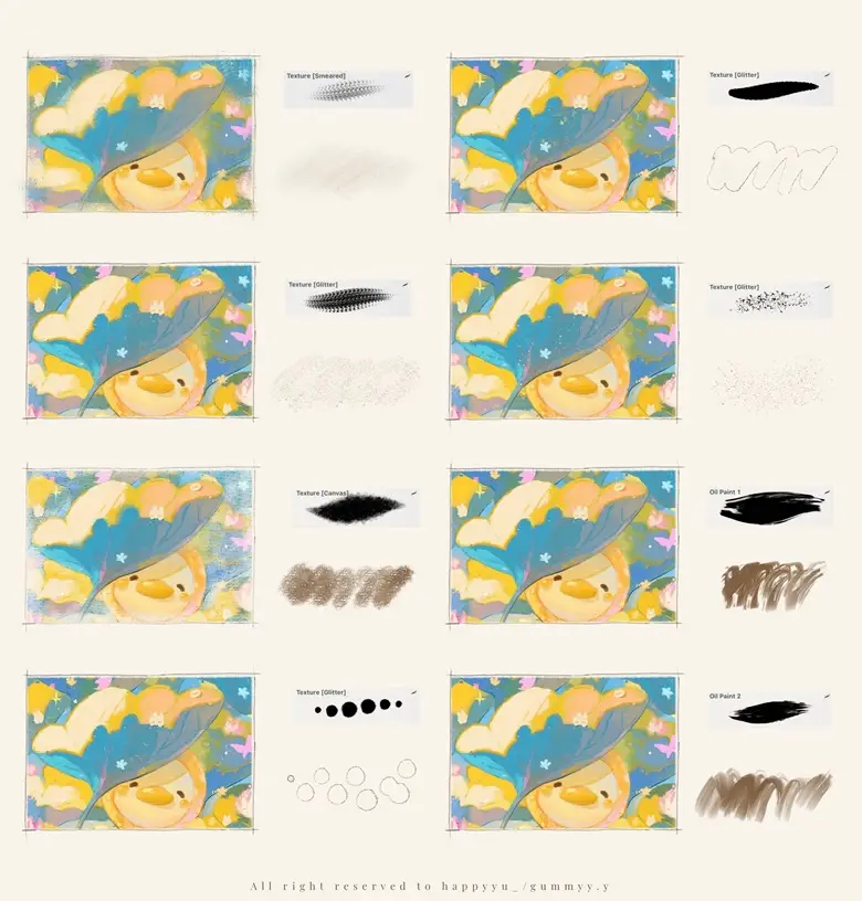 Happyyu Brush Pack (Procreate) 6 happyyu brush pack (procreate)2 78534
