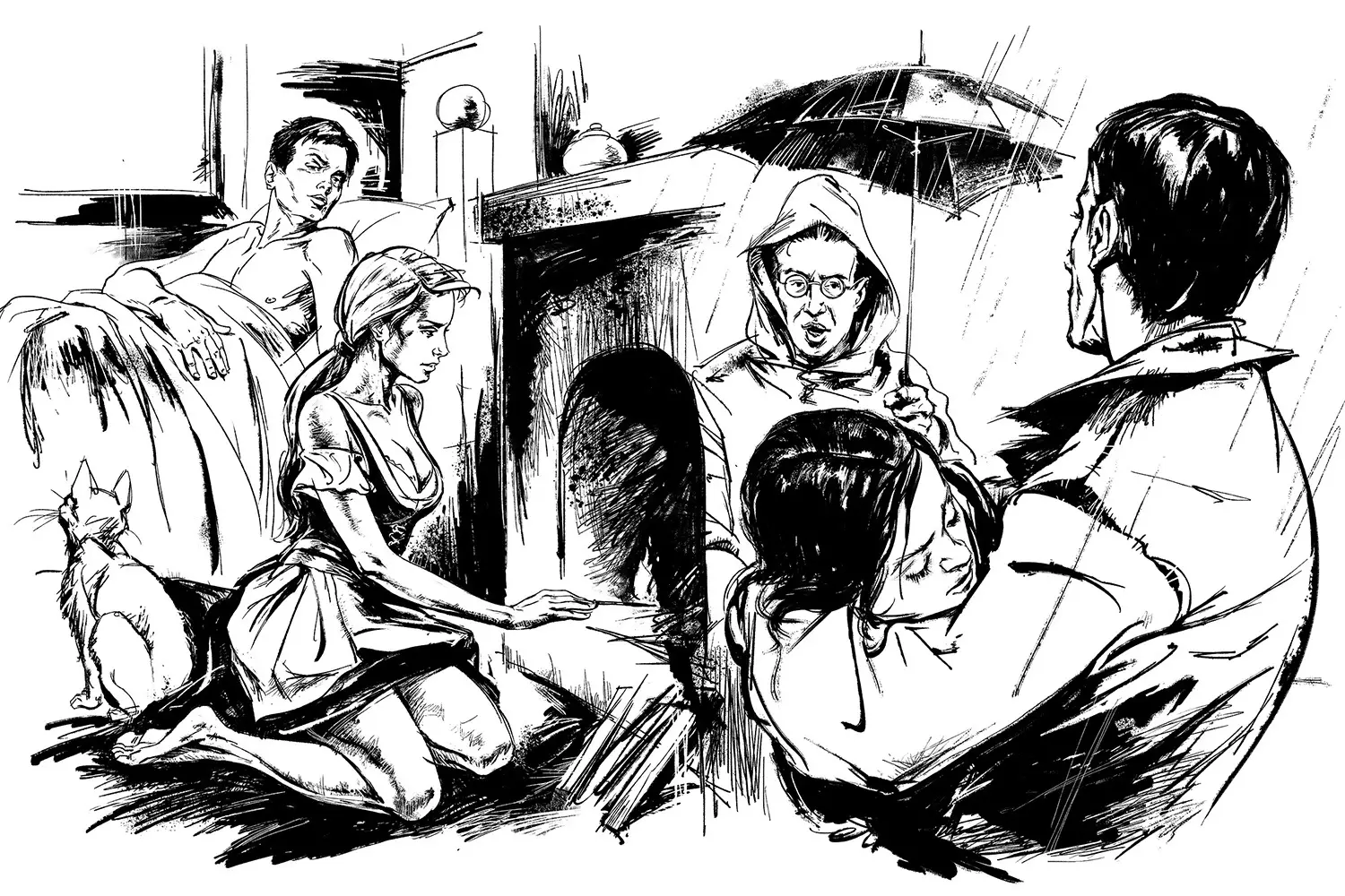 INK - 40 Photoshop Brushes for Inking+Halftone removing Action 9 ink 40 photoshop brushes for inking+halftone removing action05 79797