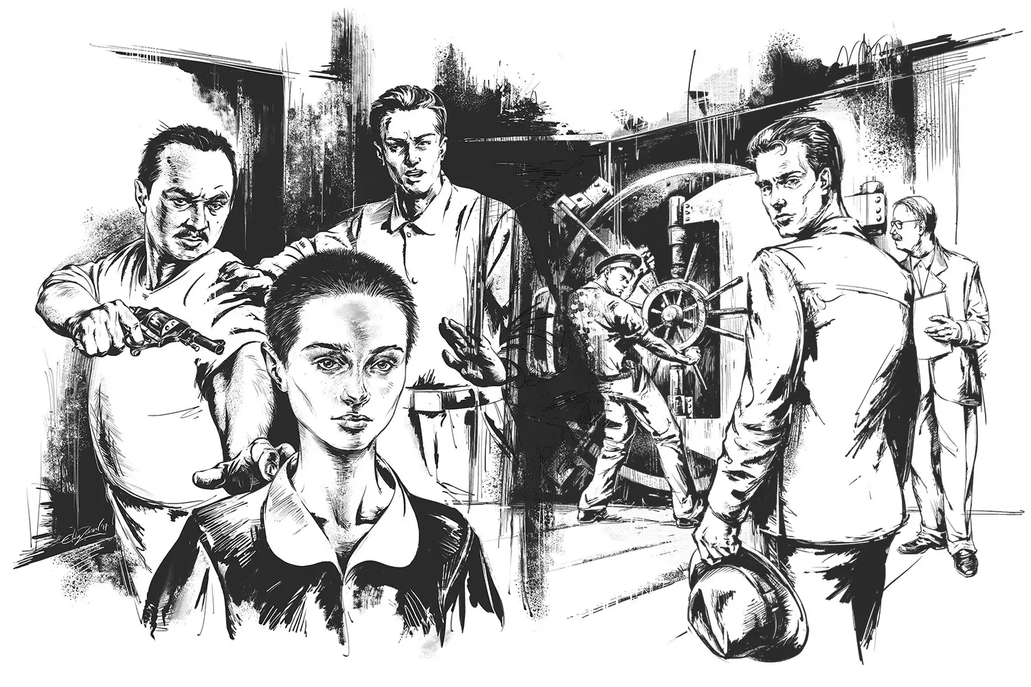 INK - 40 Photoshop Brushes for Inking+Halftone removing Action 10 ink 40 photoshop brushes for inking+halftone removing action07 79786