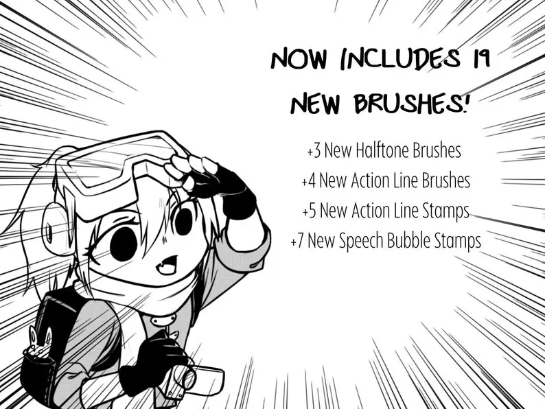 Manga Studio - 90 Procreate manga brushes 8 manga studio 90 procreate manga brushes3 78821