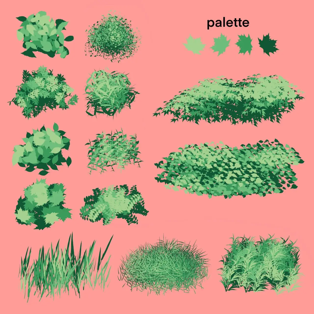 Nature inspired Procreate brush set 4 nature inspired procreate brush set (1) 79297