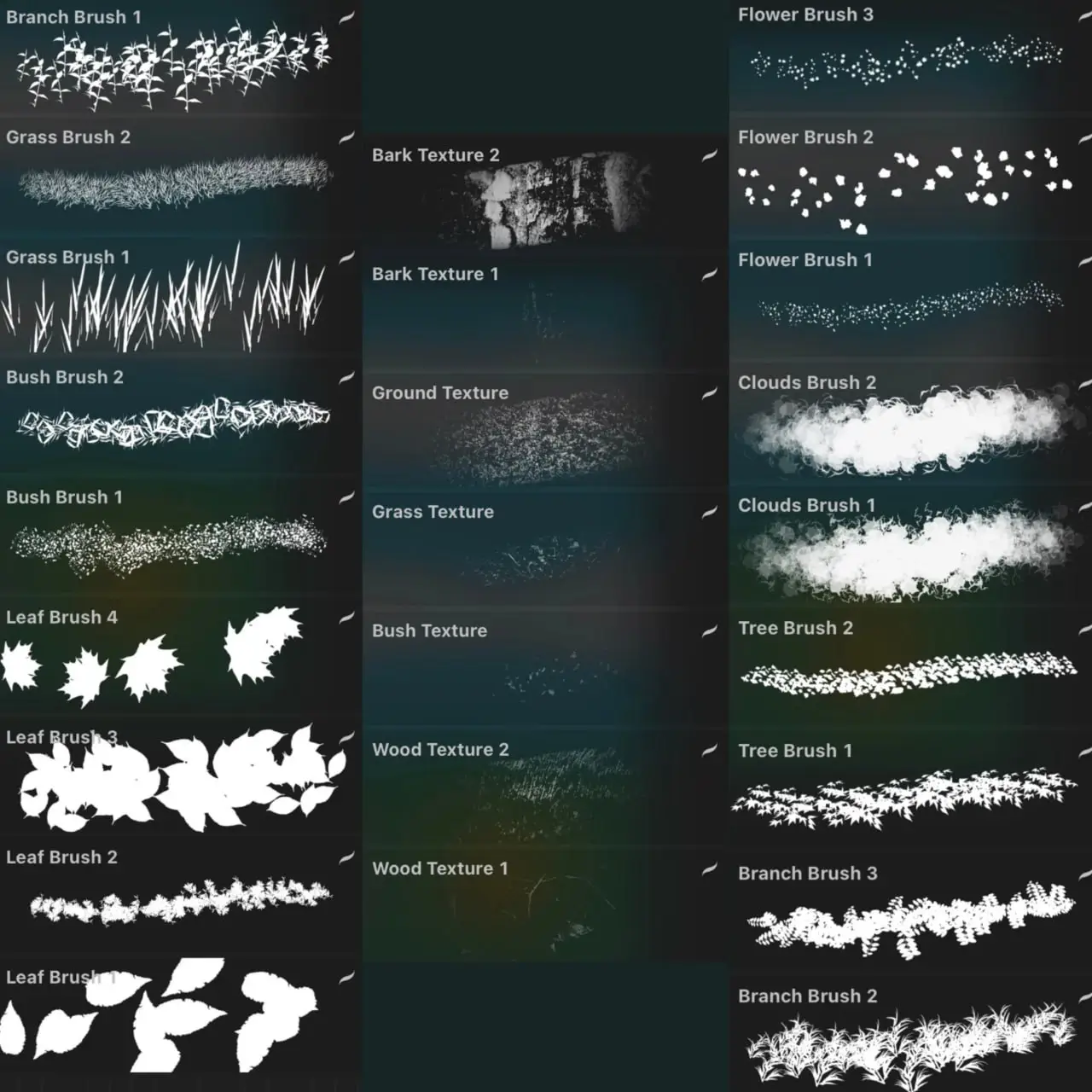 Nature inspired Procreate brush set 5 nature inspired procreate brush set (4) 79256