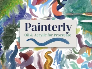 painterly oil & acrylic brushes for procreate 77414