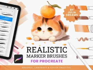 realistic marker procreate brushes1 79206