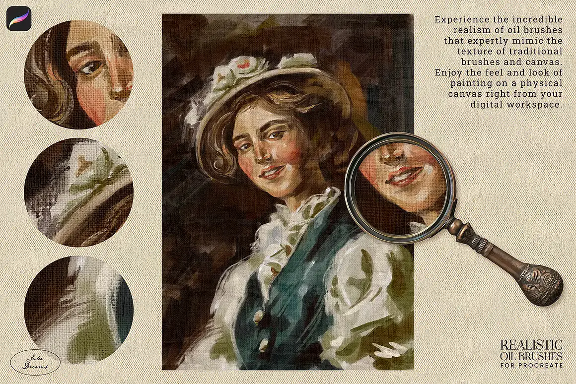 Realistic Oil Procreate Brushes Free Download