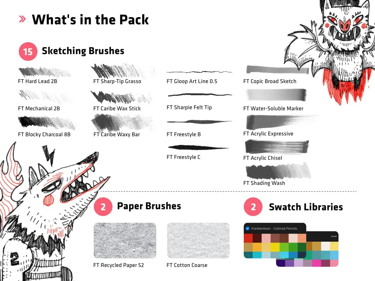 Sketch Kit for Procreate 11 sketch kit for procreate10 78138