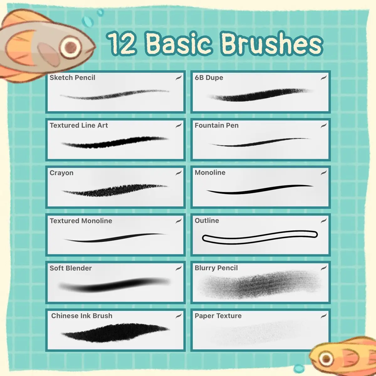 Starter Brush Pack ✿ FREE Procreate brushes 5 starter brush pack ✿ free procreate brushes2 80952