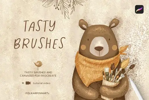 Tasty Brushes - texture brushes and canvases for Procreate