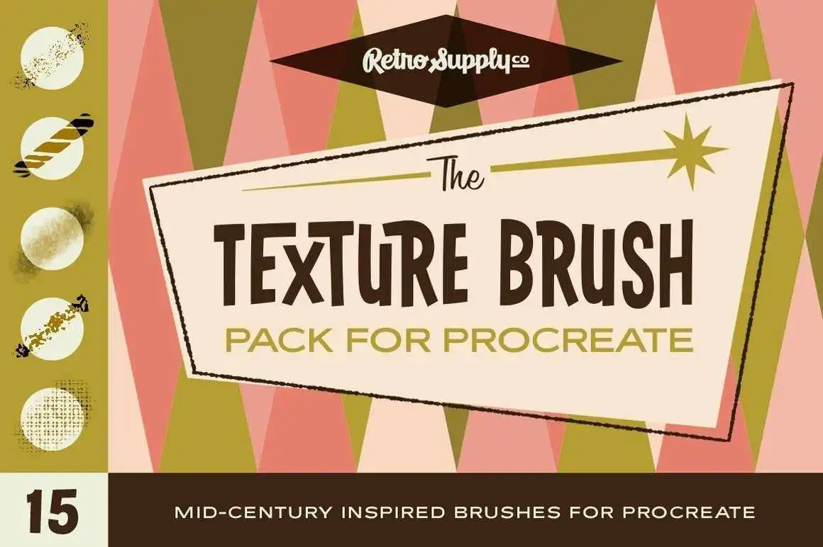 The Complete Mid-Century Brush Collection for Procreate 46 the complete mid century brush collection for procreate05 76394