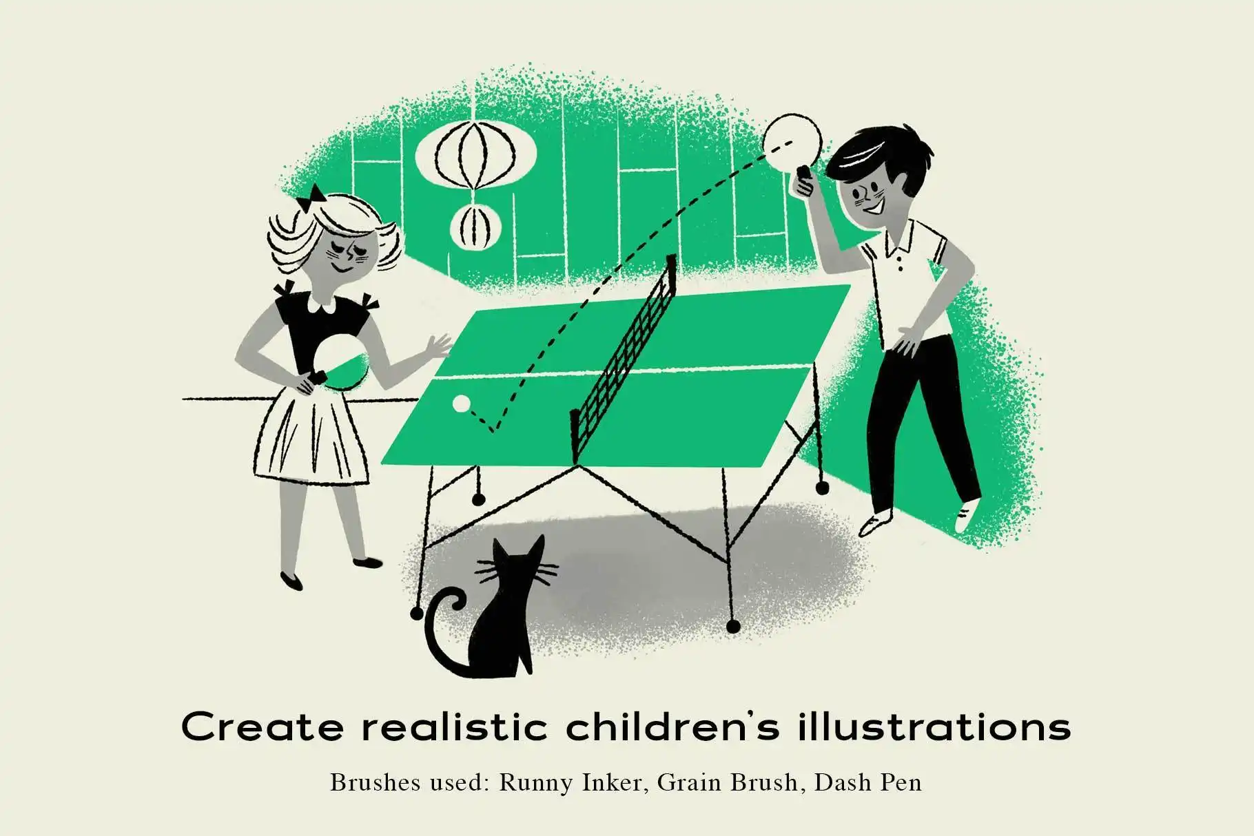 The Complete Mid-Century Brush Collection for Procreate 45 the complete mid century brush collection for procreate06 76395