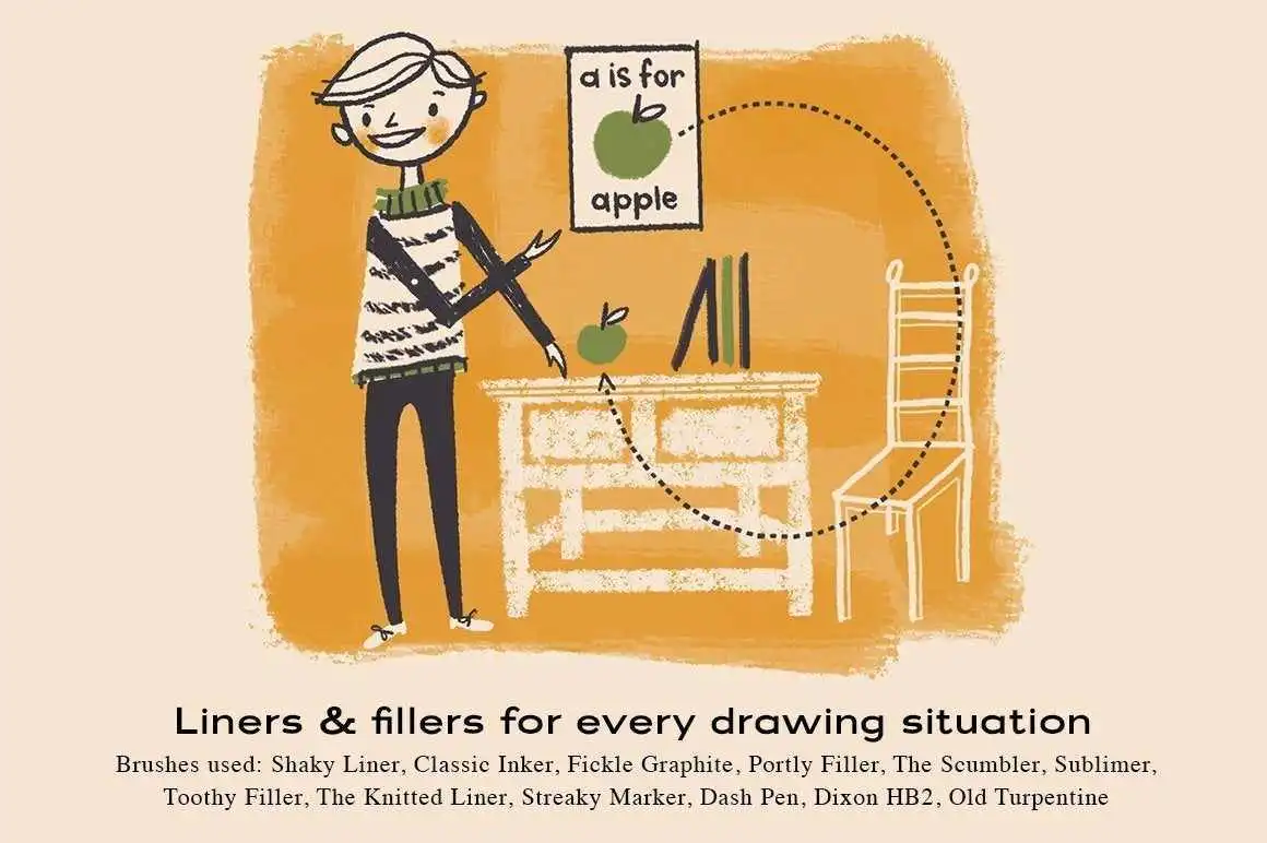 The Complete Mid-Century Brush Collection for Procreate 33 the complete mid century brush collection for procreate19 76408