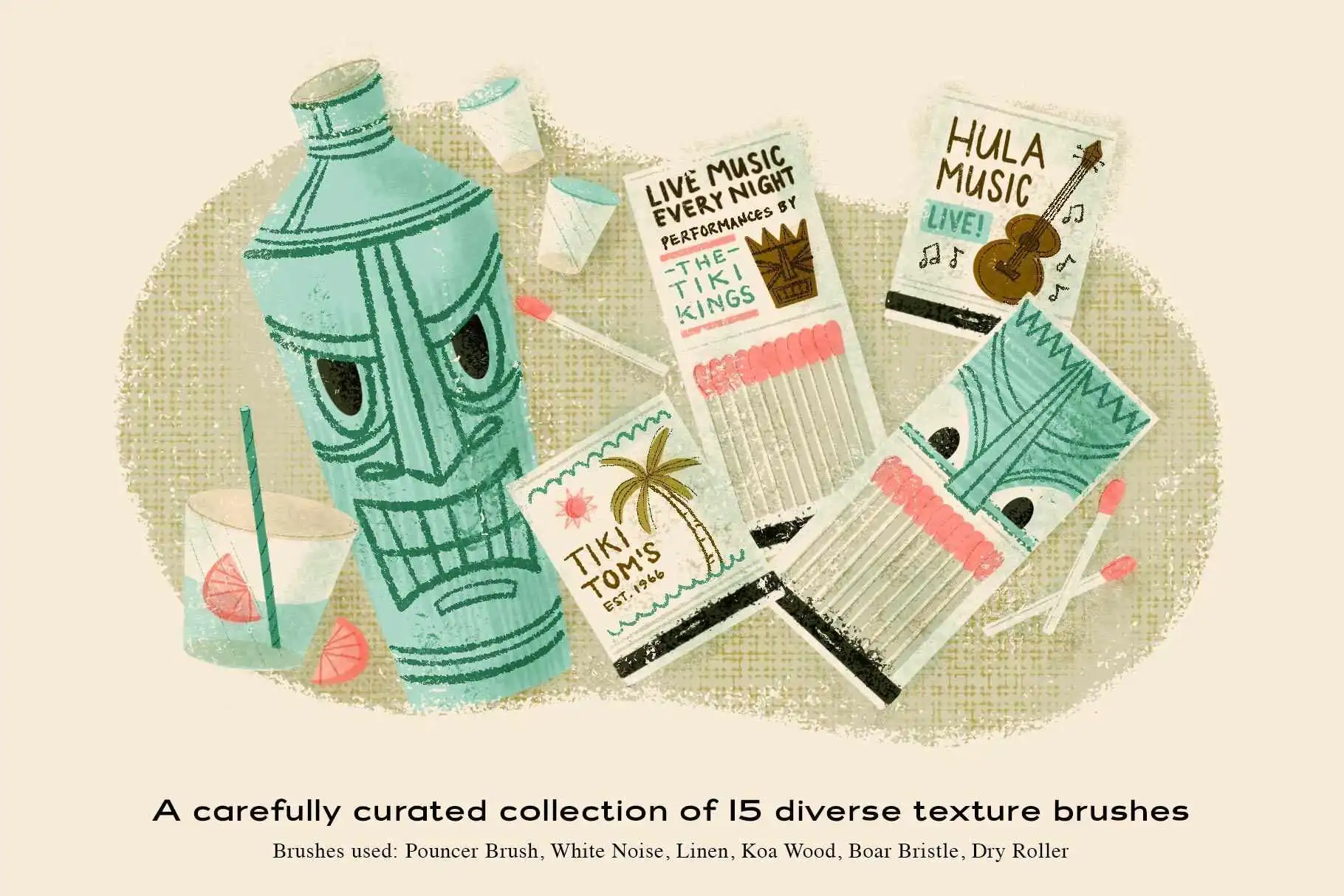 The Complete Mid-Century Brush Collection for Procreate 26 the complete mid century brush collection for procreate26 76415
