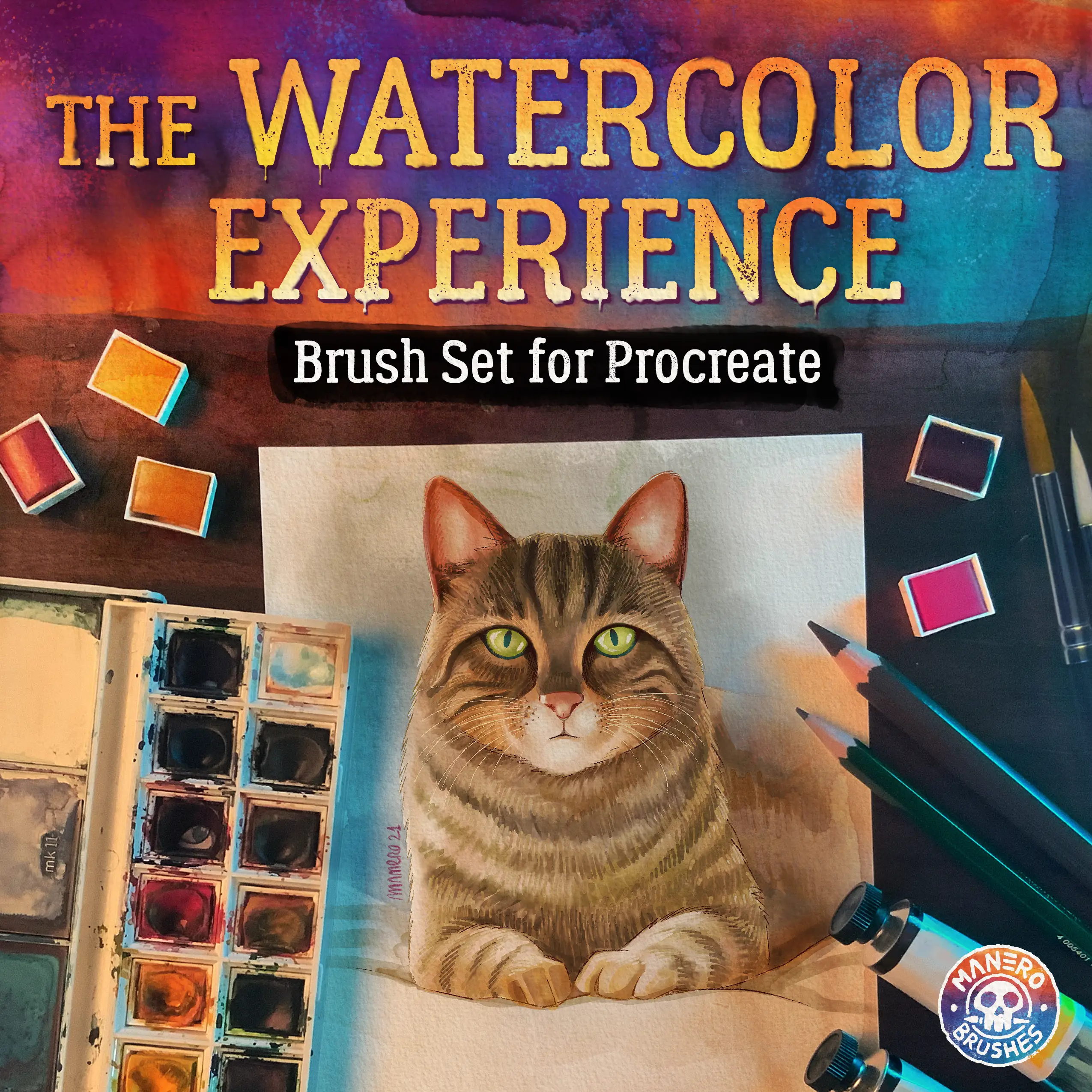The Watercolor Experience Brush Set for Procreate 7 the watercolor experience brush set for procreate 78974