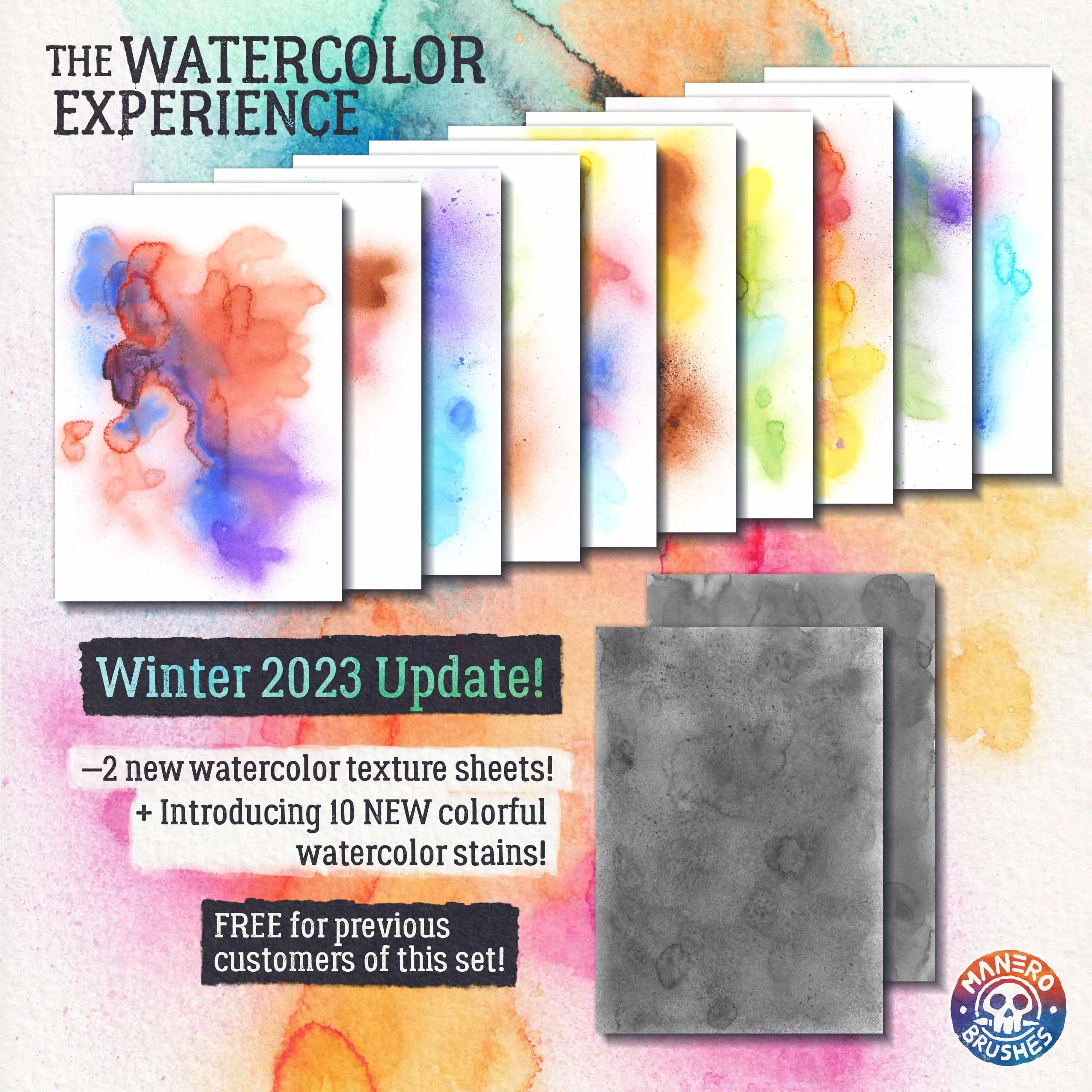 The Watercolor Experience Brush Set for Procreate 12 the watercolor experience brush set for procreate04 78939