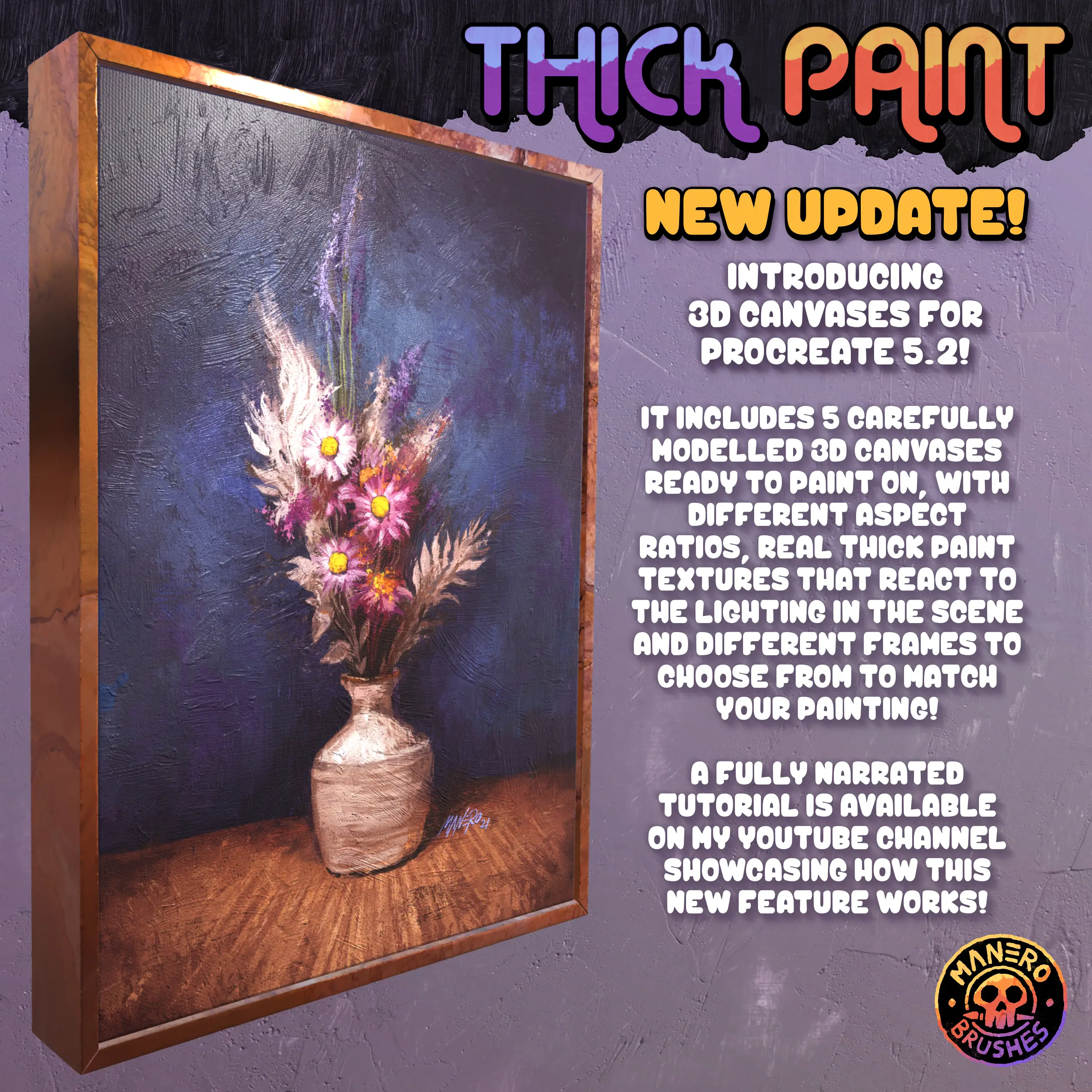 Thick Paint An Oil Painting Brush Set for Procreate 5 thick paint an oil painting brush set for procreate07 78963