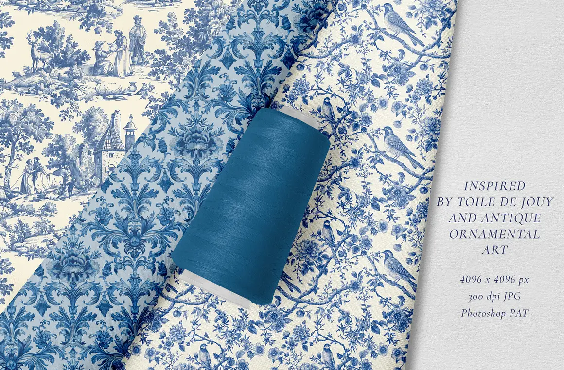 Toile de Jouy Print Design Patterns - 1 6 toile de jouy print design patterns 104 80733