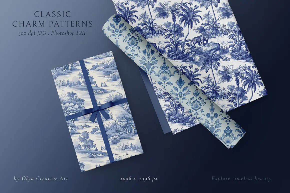 Toile de Jouy Print Design Patterns - 1 22 toile de jouy print design patterns 105 80362