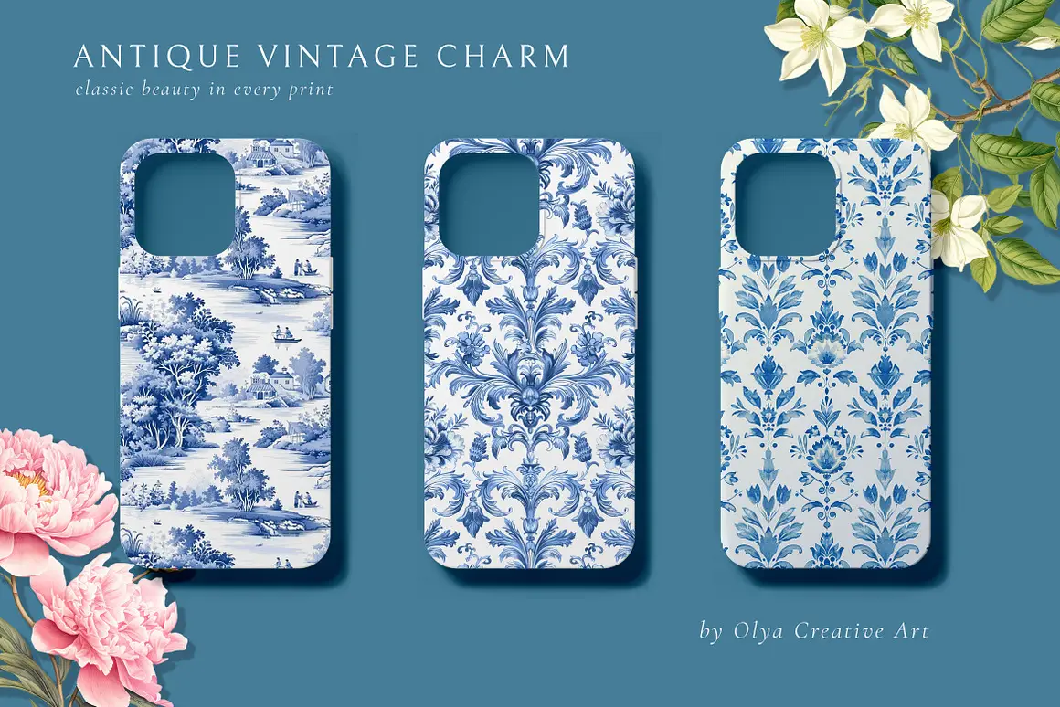 Toile de Jouy Print Design Patterns - 1 20 toile de jouy print design patterns 106 80398